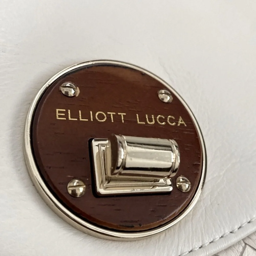 Elliott Lucca Bone White Leather Crossbody